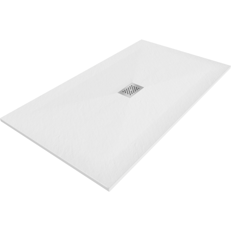 Mexen Hugo rectangular shower tray SMC 200 x 100 cm, white, inox cover - 42101020-X