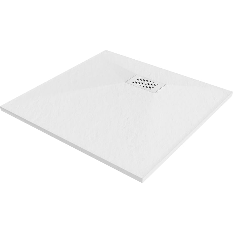 Mexen Hugo square SMC shower tray 70 x 70 cm, white, white cover - 42107070-W