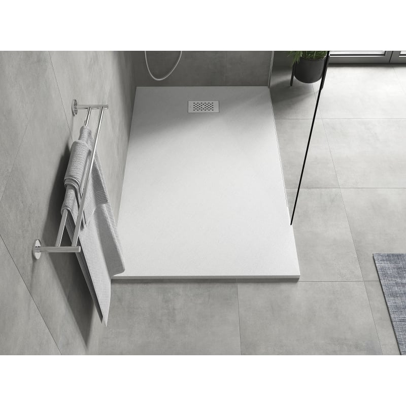 Mexen Hugo rectangular shower tray SMC 150 x 70 cm, white, white cover - 42107015-W