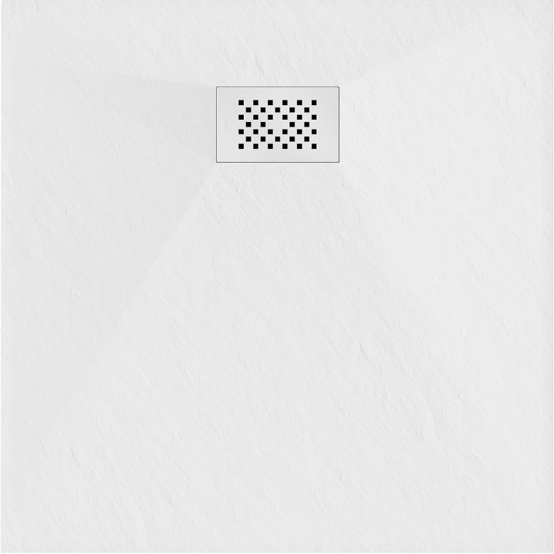 Mexen Hugo square shower tray SMC 80 x 80 cm, white, white cover - 42108080-W