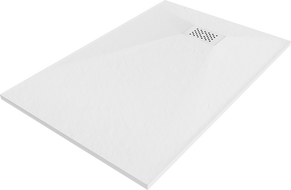 Mexen Hugo rectangular SMC shower tray 130 x 80 cm, white, white cover - 42108013-W