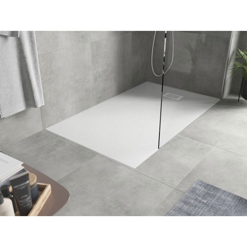 Mexen Hugo rectangular shower tray SMC 150 x 80 cm, white, white cover - 42108015-W