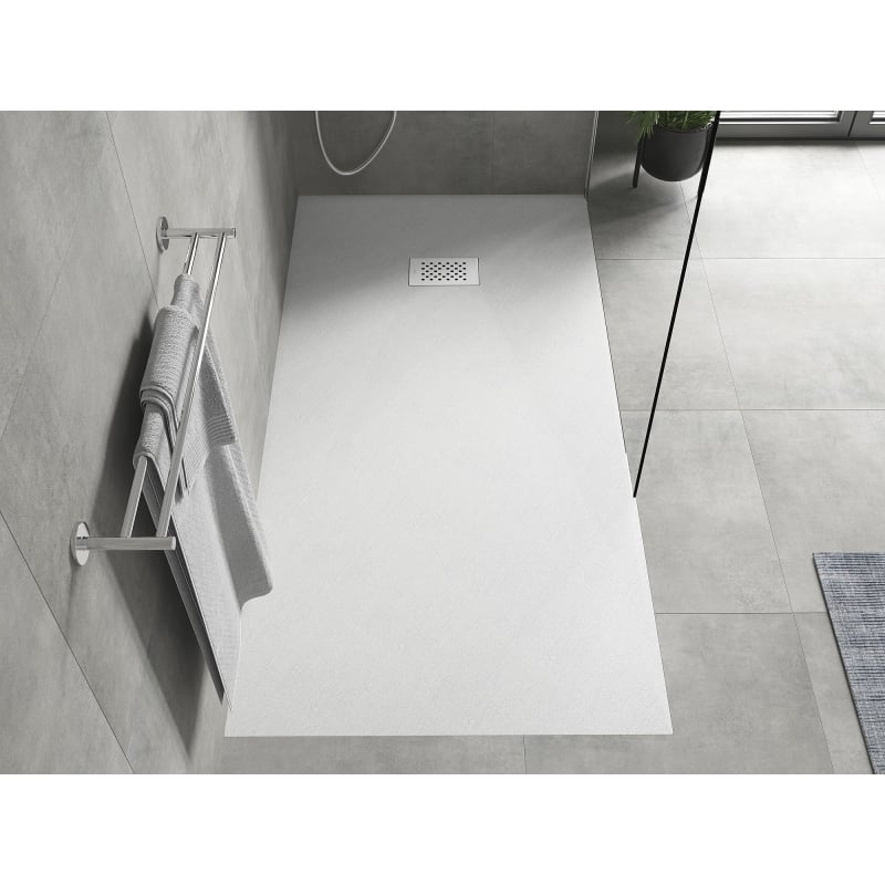 Mexen Hugo rectangular SMC shower tray 170 x 80 cm, white, white cover - 42108017-W