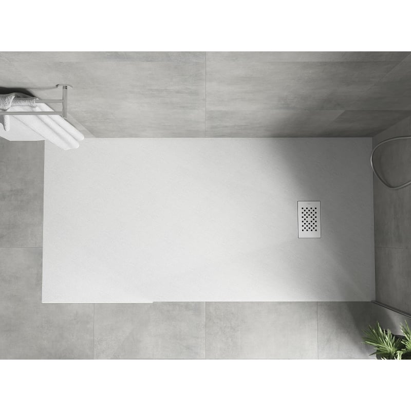 Mexen Hugo rectangular SMC shower tray 170 x 80 cm, white, white cover - 42108017-W