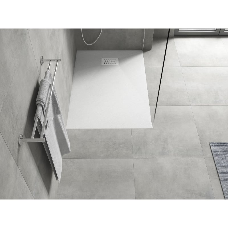 Mexen Hugo rectangular SMC shower tray 110 x 90 cm, white, white cover - 42109011-W