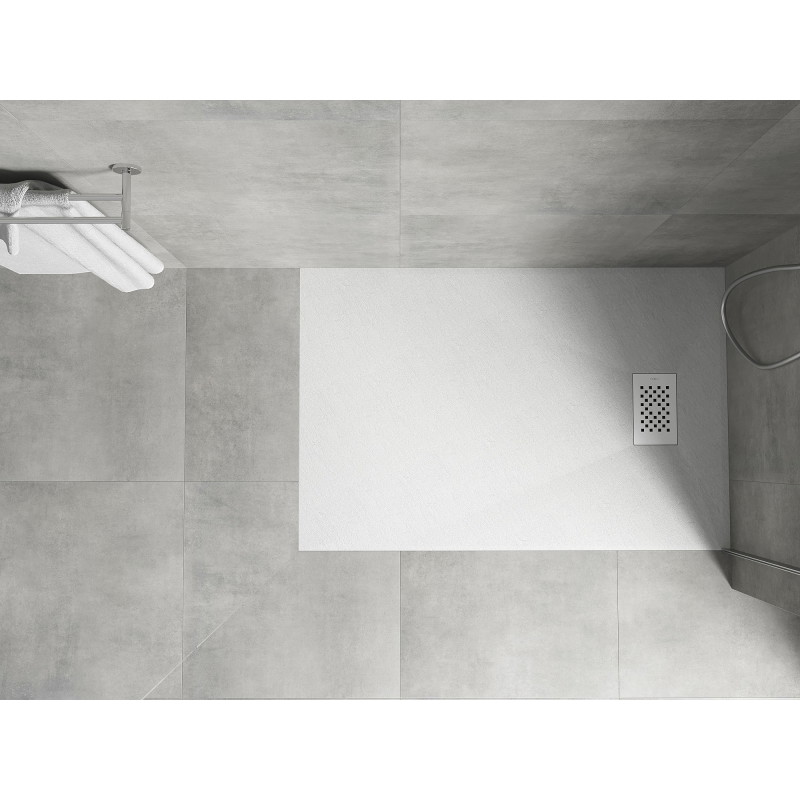 Mexen Hugo rectangular shower tray SMC 110 x 90 cm, white, white cover - 42109011-W