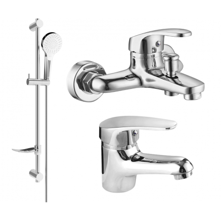 Mexen Erica DF05 bathtub set, chrome - 746403DF05-00