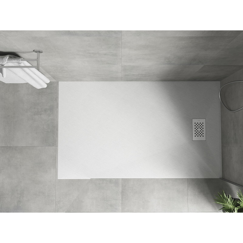 Mexen Hugo rectangular SMC shower tray 150 x 90 cm, white, white cover - 42109015-W