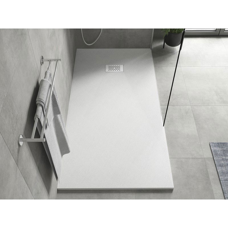 Mexen Hugo rectangular shower tray SMC 180 x 90 cm, white, white cover - 42109018-W