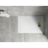 Mexen Hugo rectangular SMC shower tray 100 x 70 cm, white, gold cover - 42107010-G