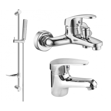 Mexen Erica DF72 bathtub set, chrome - 746403DF72-00