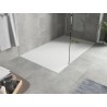 Mexen Hugo rectangular SMC shower tray 160 x 80 cm, white, gold cover - 42108016-G