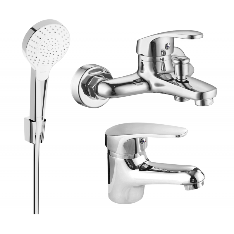Mexen Erica R05 bath set, chrome - 746403R05-00