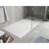 Mexen Hugo rectangular SMC shower tray 170 x 80 cm, white, gold cover - 42108017-G
