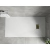 Mexen Hugo rectangular shower tray SMC 170 x 80 cm, white, gold cover - 42108017-G
