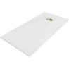 Mexen Hugo rectangular SMC shower tray 170 x 80 cm, white, gold cover - 42108017-G