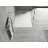 Mexen Hugo rectangular shower tray SMC 100 x 90 cm, white, gold cover - 42109010-G