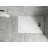 Mexen Hugo rectangular shower tray SMC 100 x 90 cm, white, gold cover - 42109010-G