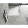 Mexen Hugo rectangular SMC shower tray 110 x 90 cm, white, gold cover - 42109011-G