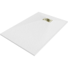 Mexen Hugo rectangular shower tray SMC 100 x 90 cm, white, gold cover - 42109010-G