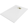 Mexen Hugo rectangular SMC shower tray 110 x 90 cm, white, gold cover - 42109011-G