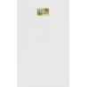 Mexen Hugo rectangular SMC shower tray 140 x 90 cm, white, gold cover - 42109014-G