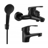 Mexen Erica R05 shower set, Black - 746403R05-70