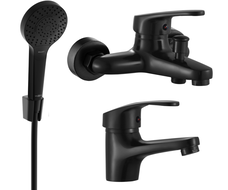 Mexen Erica R05 shower set, Black - 746403R05-70