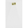 Mexen Hugo rectangular SMC shower tray 150 x 90 cm, white, gold cover - 42109015-G
