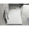 Mexen Hugo rectangular shower tray SMC 170 x 90 cm, white, gold cover - 42109017-G