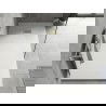 Mexen Hugo rectangular SMC shower tray 170 x 90 cm, white, gold cover - 42109017-G
