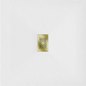 Mexen Hugo square shower tray SMC 100 x 100 cm, white, gold cover - 42101010-G
