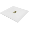 Mexen Hugo square shower tray SMC 100 x 100 cm, white, golden cover - 42101010-G