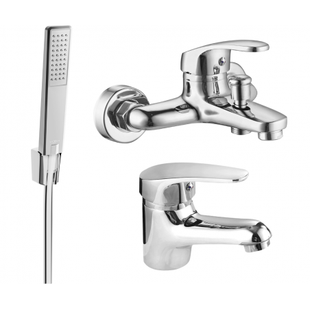 Mexen Erica R72 bath set, chrome - 746403R72-00