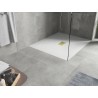 Mexen Hugo rectangular SMC shower tray 140 x 100 cm, white, gold cover - 42101014-G