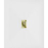 Mexen Hugo rectangular SMC shower tray 120 x 100 cm, white, gold cover - 42101012-G