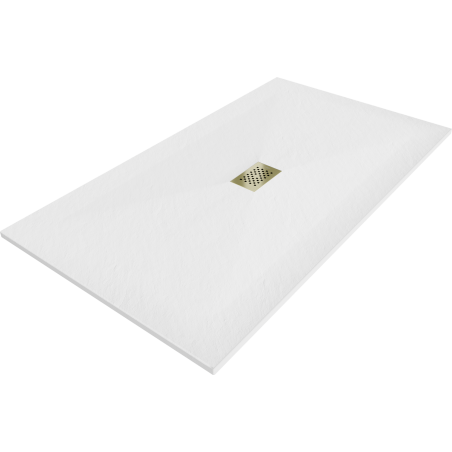 Mexen Hugo Rectangular Shower Tray SMC 170 x 100 cm, White, Gold Cover - 42101017-G