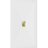 Mexen Hugo rectangular SMC shower tray 160 x 100 cm, white, gold cover - 42101016-G