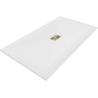 Mexen Hugo rectangular SMC shower tray 180 x 100 cm, white, gold cover - 42101018-G
