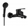 Mexen Erica R05 bathtub mixer tap with shower head, Black - 74643R05-70