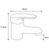 Mexen Erica R72 bathtub faucet with shower set, chrome - 74643R72-00