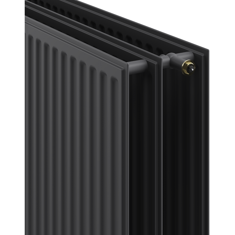 Mexen CVH30 Hygiene flat radiator 900 x 1100 mm, bottom connection, 2271 W, anthracite - W630H-090-110-66