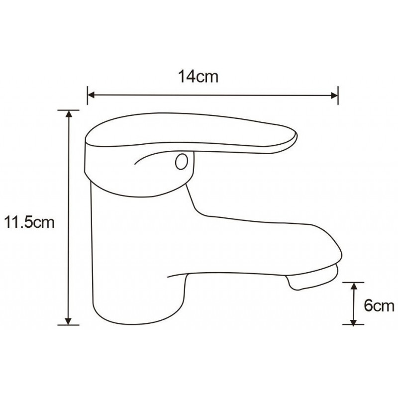 Mexen Erica R72 bathtub faucet with shower set, black - 74643R72-70