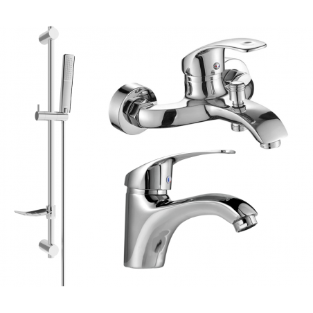 Mexen Fabia DF72 bathtub set, Chrome - 746503DF72-00