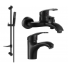 Mexen Fabia DF72 bathtub set, Black - 746503DF72-70