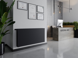 Mexen CVHF20 Hygiene Flat Panel Heater 400 x 700 mm, Bottom Connection, 503 W, Anthracite - W620HF-040-070-66
