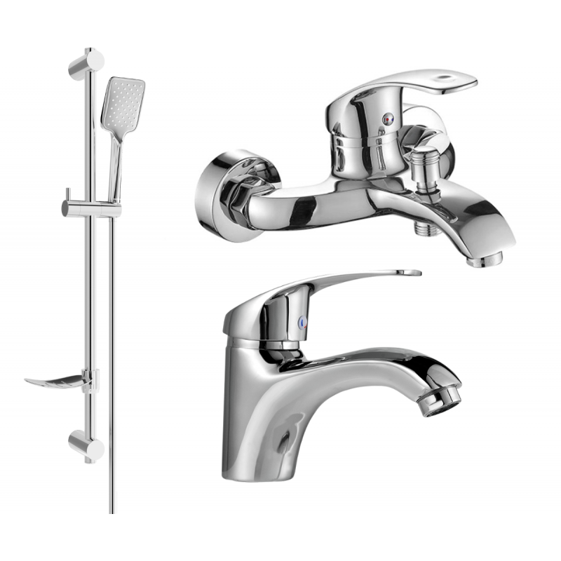 Mexen Fabia DF62 bathtub set, Chrome - 746503DF62-00