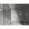 Mexen Hugo SMC square shower tray 80 x 80 cm, white, inox cover - 42108080-X