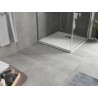 Mexen Hugo square SMC shower tray 90 x 90 cm, white, inox cover - 42109090-X