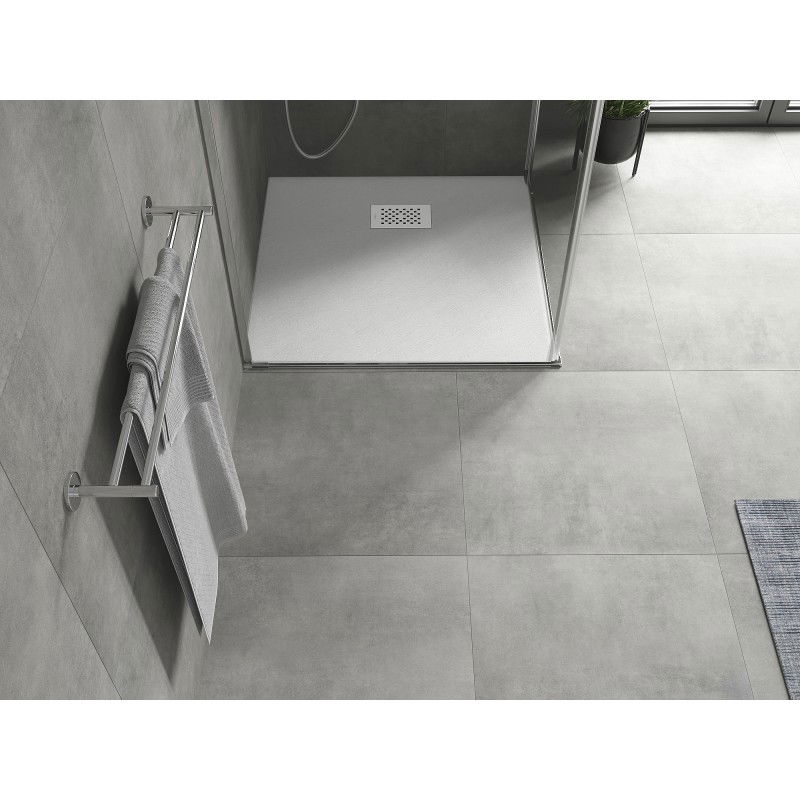 Mexen Hugo square shower tray SMC 90 x 90 cm, white, white cover - 42109090-W
